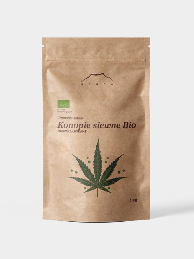Konopie jadalne Bio nasiona łuskane
