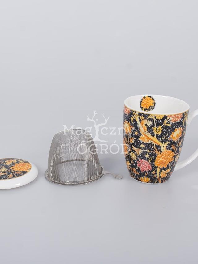 Kubek z metalowym zaparzaczem Cray Floral