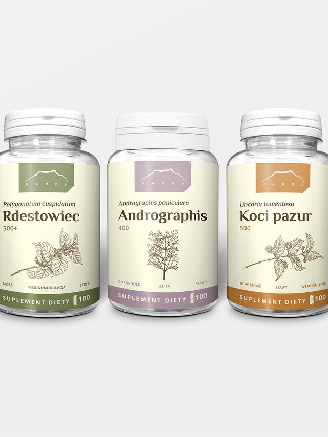 Zestaw kapsułek z Andrographis