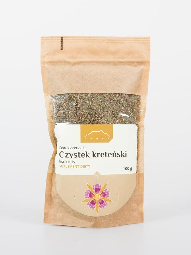 Czystek kreteński liść