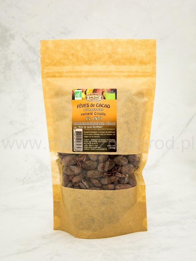 Kakao Criollo ziarno prażone Bio