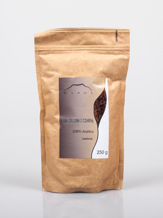 Kawa zielona z czarną 100% Arabica Santos