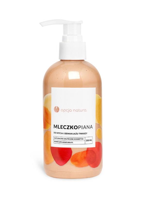 Mleczkopiana do mycia i demakijażu twarzy Opcja Natura 250ml