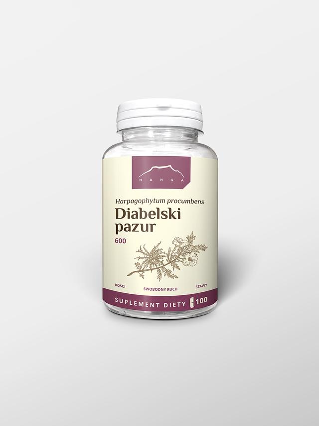 Diabelski pazur 100 kapsułek x 600 mg - czarci pazur