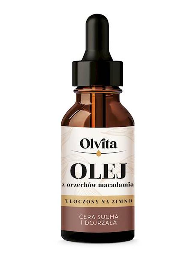 Olej Macadamia kosmetyczny tłoczony na zimno Olvita 30 ml