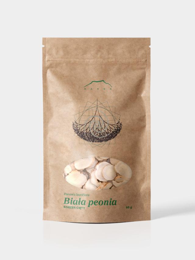 Biała peonia