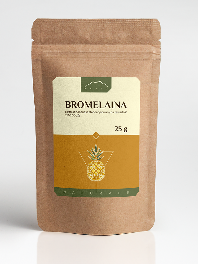Bromelaina 25g ekstrakt z ananasa 2500 GDU/g w proszku
