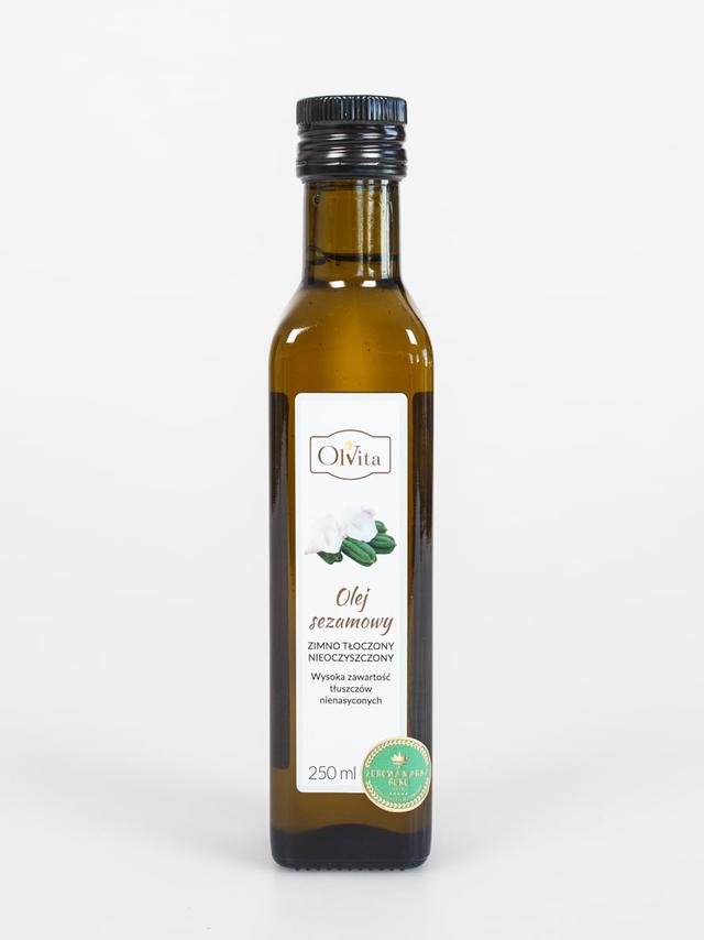 Olej sezamowy zimnotłoczony Olvita 250ml