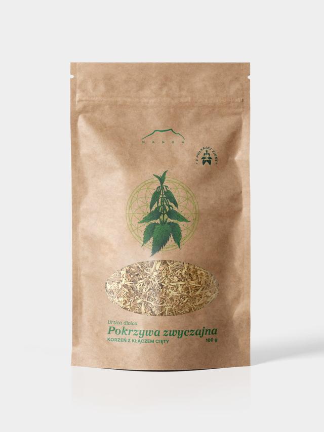 Pokrzywa korzeń z kłączem