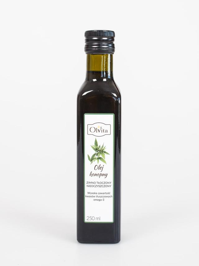 Olej konopny zimnotłoczony Olvita 250ml