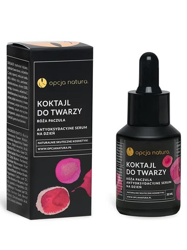 Koktajl do twarzy antyoksydacyjne serum na dzień Opcja Natura 30 ml