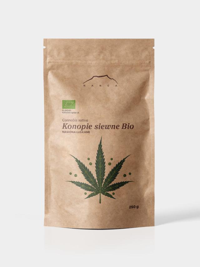 Konopie jadalne Bio nasiona łuskane