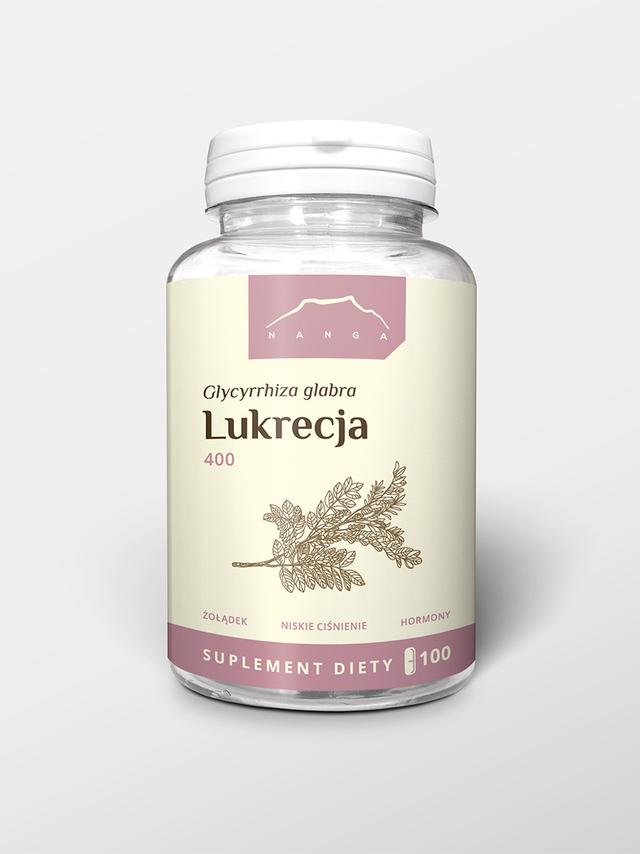 Lukrecja ekstrakt 100 kapsułek x 400 mg