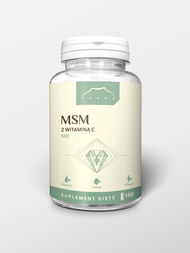 MSM z witaminą C 100 kapsułek x 600 mg