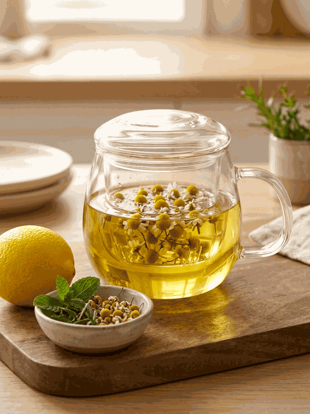 Kubek szklany z zaparzaczem  015-0107