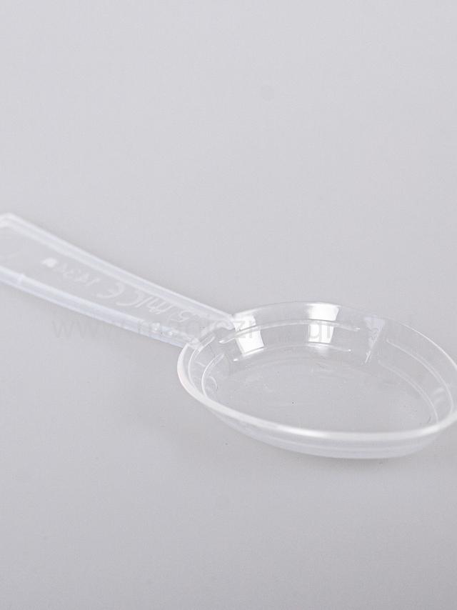 Łyżeczka 5ml ze skalą 1-2-3-4ml płaska, bezbarwna