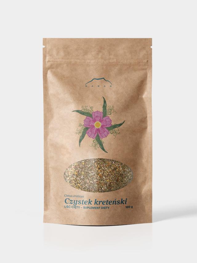 Czystek kreteński liść