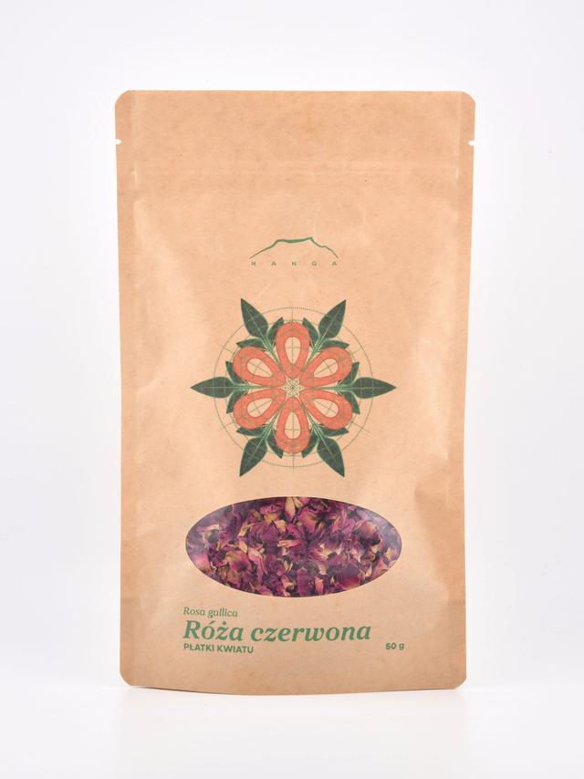 Róża czerwona płatki kwiatu