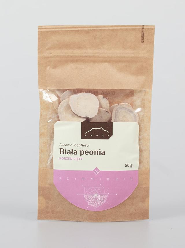 Biała peonia