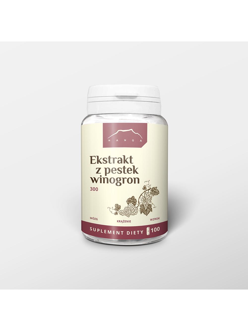 Ekstrakt z pestek winogron OPC kapsułki 300 mg