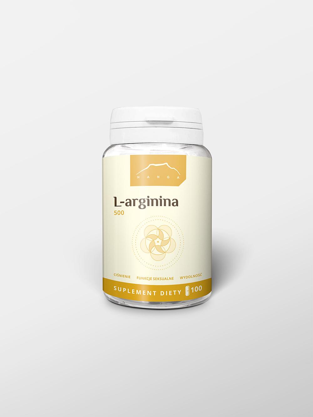 L-Arginina 100 kapsułek x 500 mg
