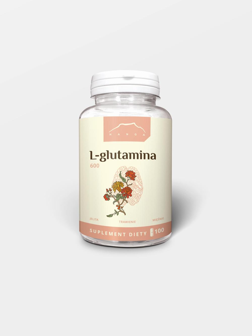 L-Glutamina 100 kapsułek x 600mg