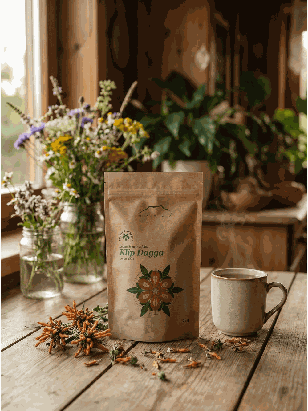 Klip dagga - liść i kwiat