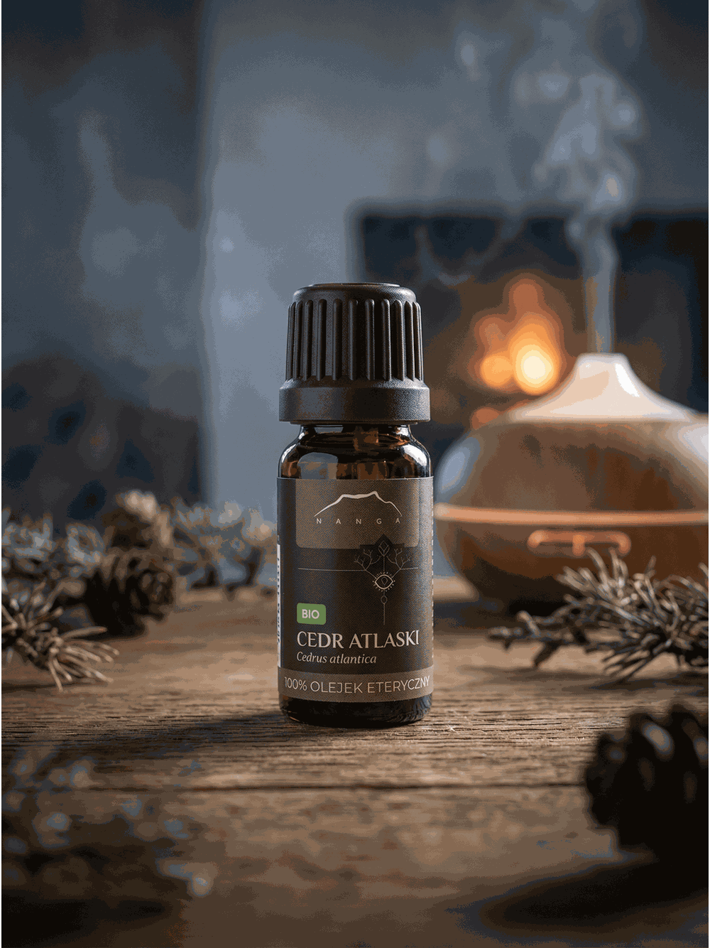 Olejek z cedru atlaskiego BIO 100% eteryczny Nanga