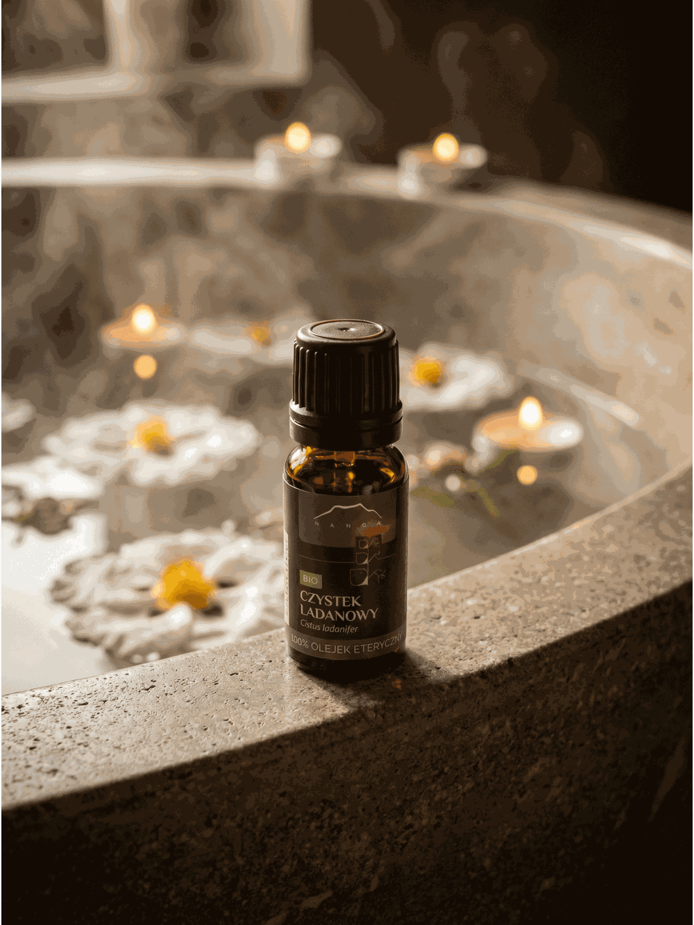 Olejek z czystka ladanowego BIO 100% eteryczny Nanga