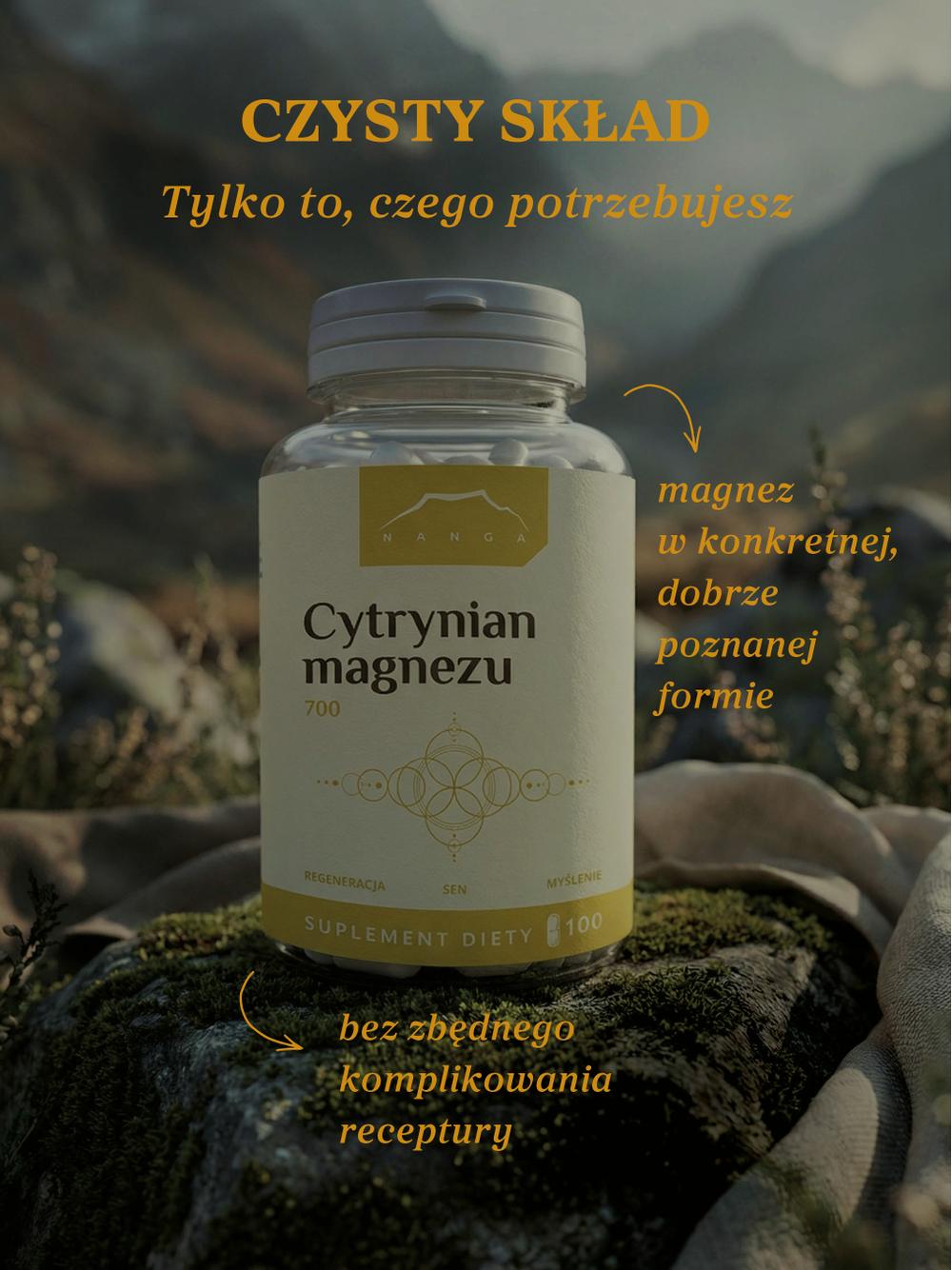 Cytrynian magnezu 100 kapsułek x 700mg