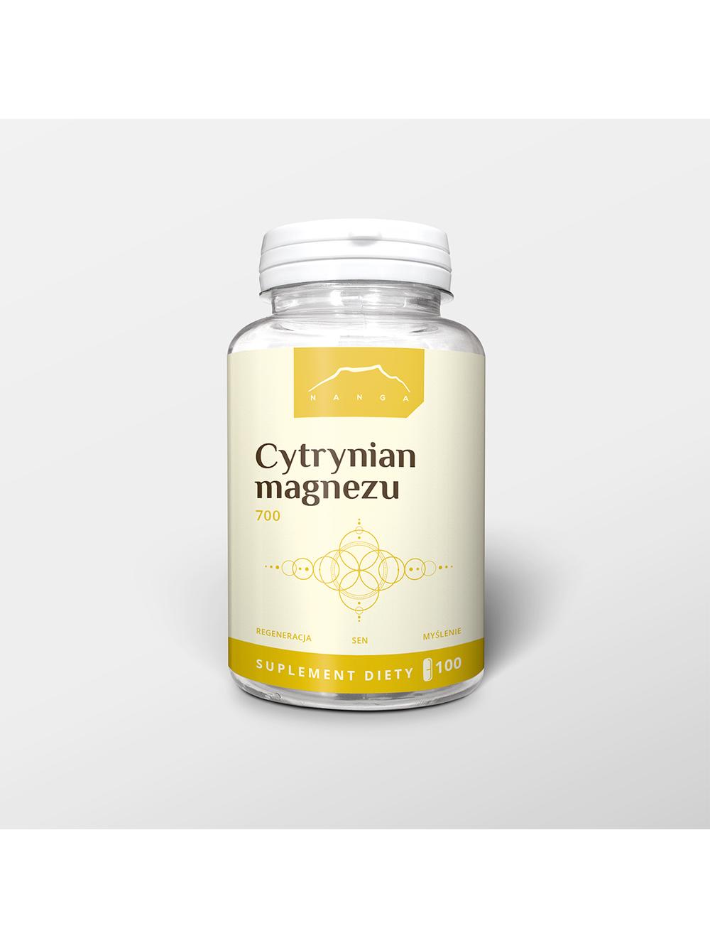 Cytrynian magnezu 100 kapsułek x 700mg