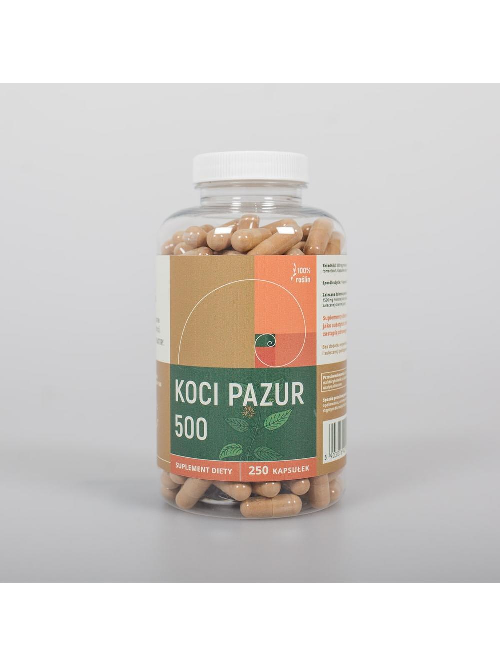 Koci pazur - vilcacora kapsułki x 500 mg