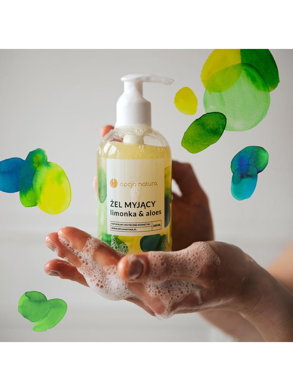 Żel myjący limonka & aloes Opcja Natura 250 ml