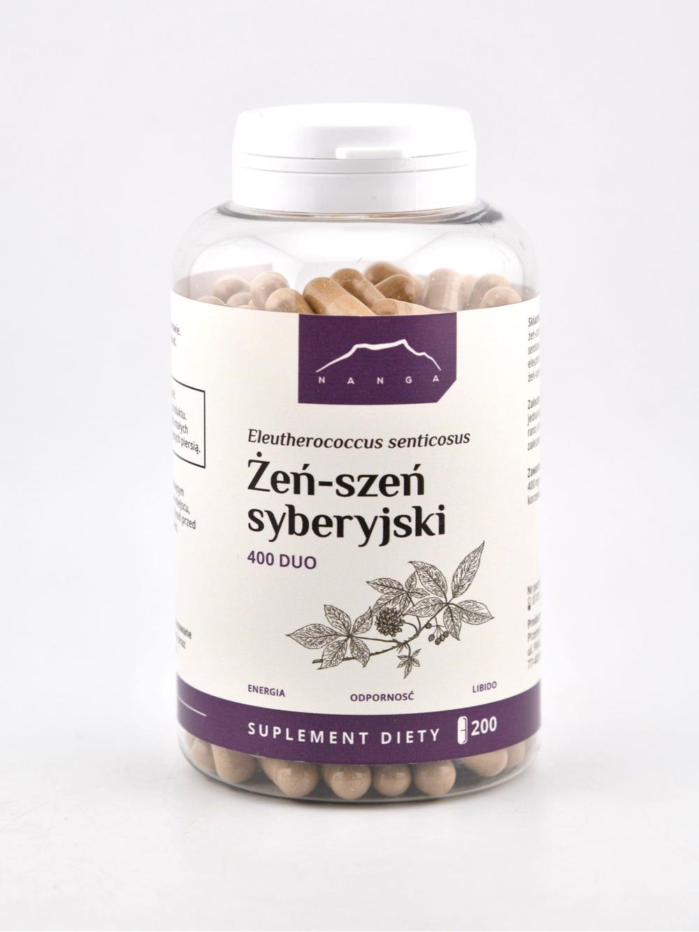 Żeń-szeń syberyjski kapsułki x 400 mg