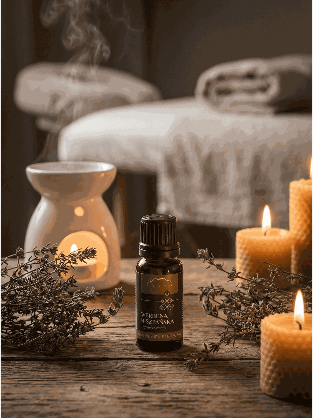 Olejek z werbeny hiszpańskiej 100% eteryczny Nanga