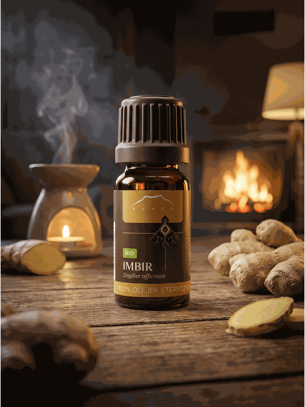 Olejek imbirowy BIO 100% eteryczny Nanga spożywczy