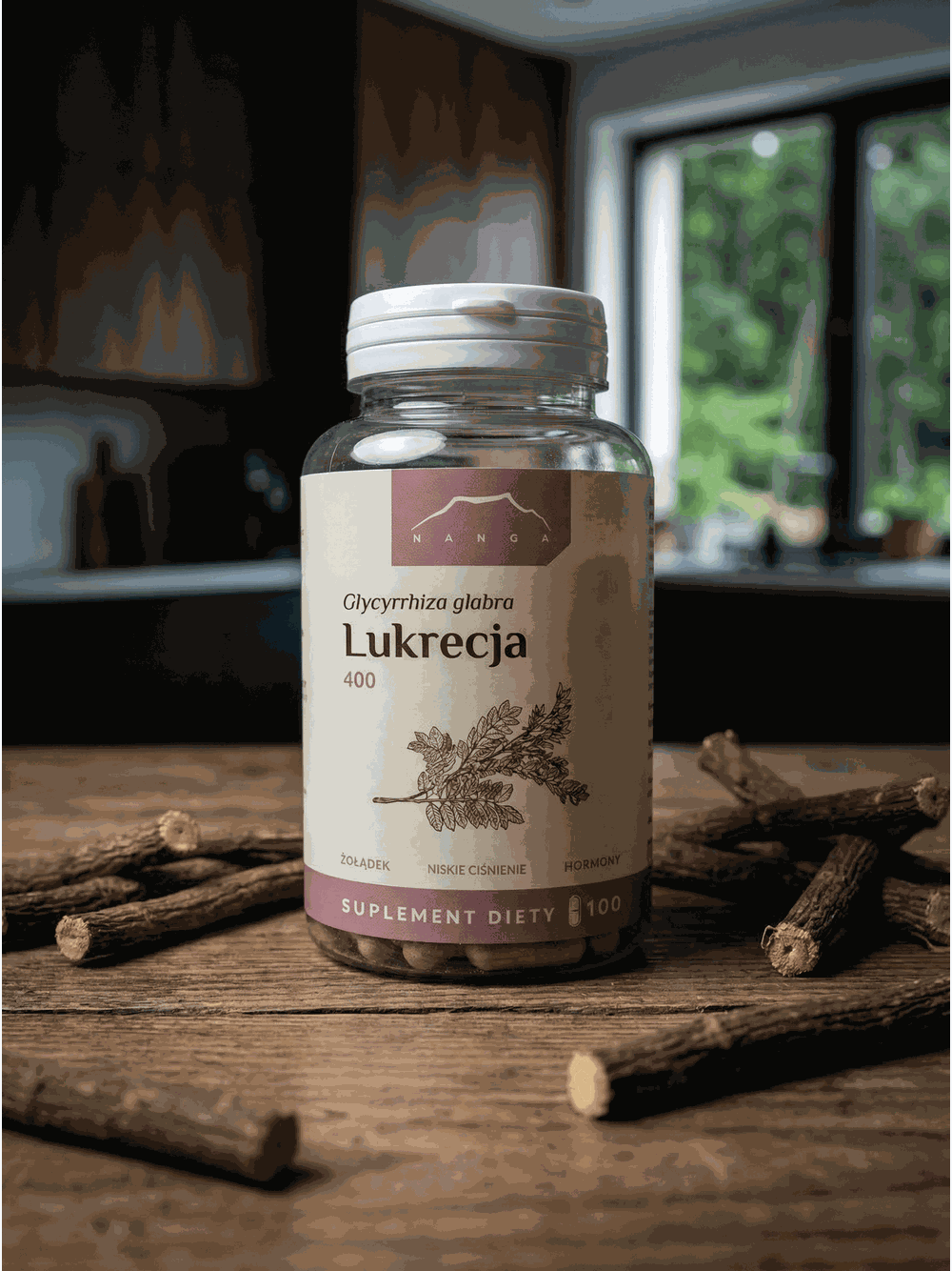 Lukrecja ekstrakt 100 kapsułek x 400 mg