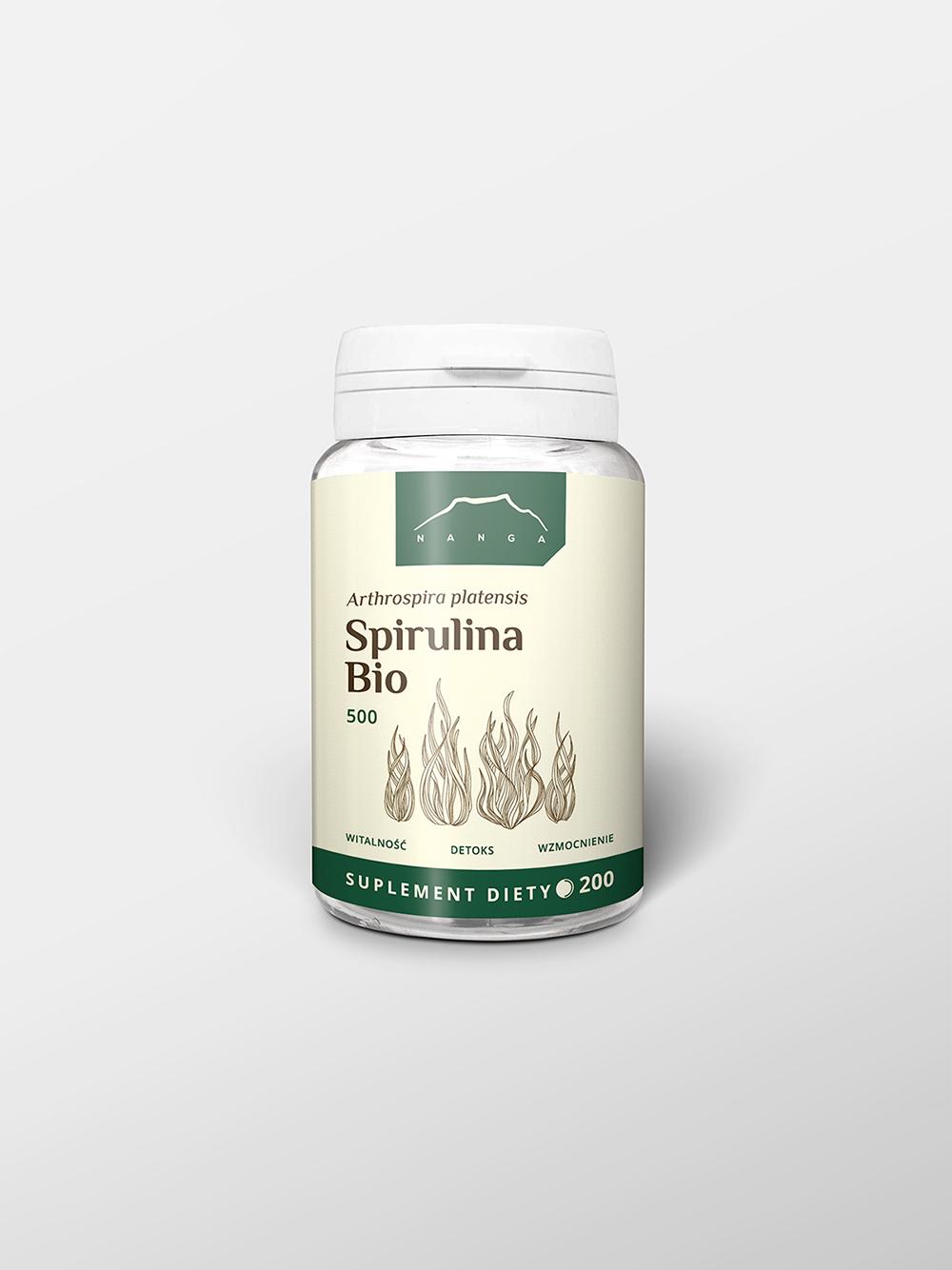 Spirulina Bio w tabletkach 500 mg
