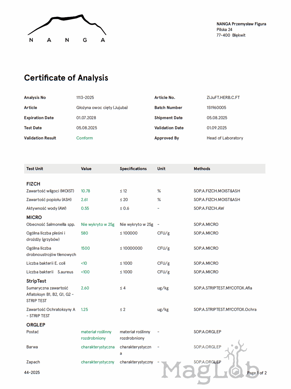Jujube - owoc głożyny