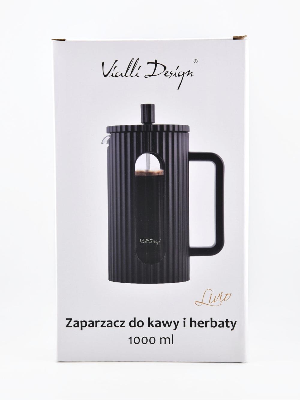 Zaparzacz do kawy French Press LIVIO 1l - czarny