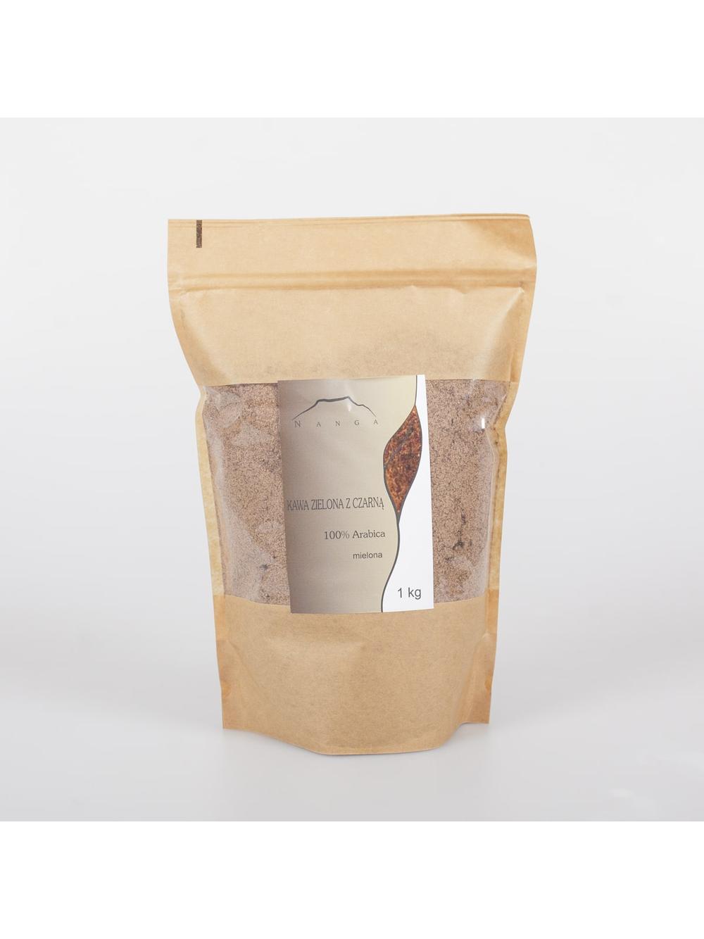 Kawa zielona z czarną 100% Arabica Santos