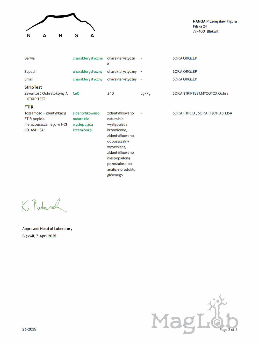 Agaricus blazei ekstrakt 100 kapsułek x  500 mg