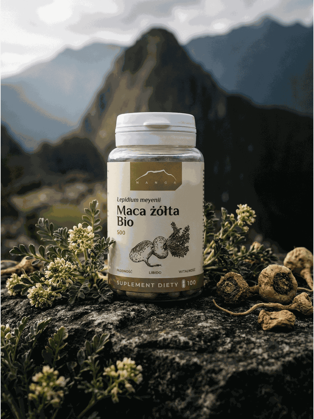 Maca żółta w kapsułkach BIO x500mg