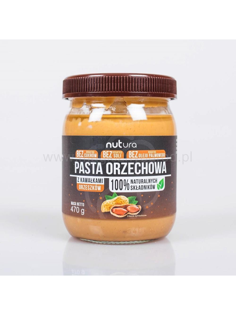 Pasta orzechowa z kawałkami orzechów 470g