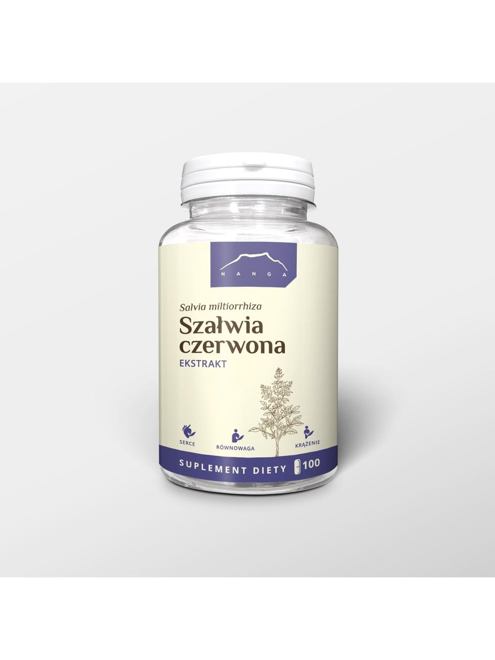 Szałwia czerwona ekstrakt w kapsułkach 700 mg - DanShen