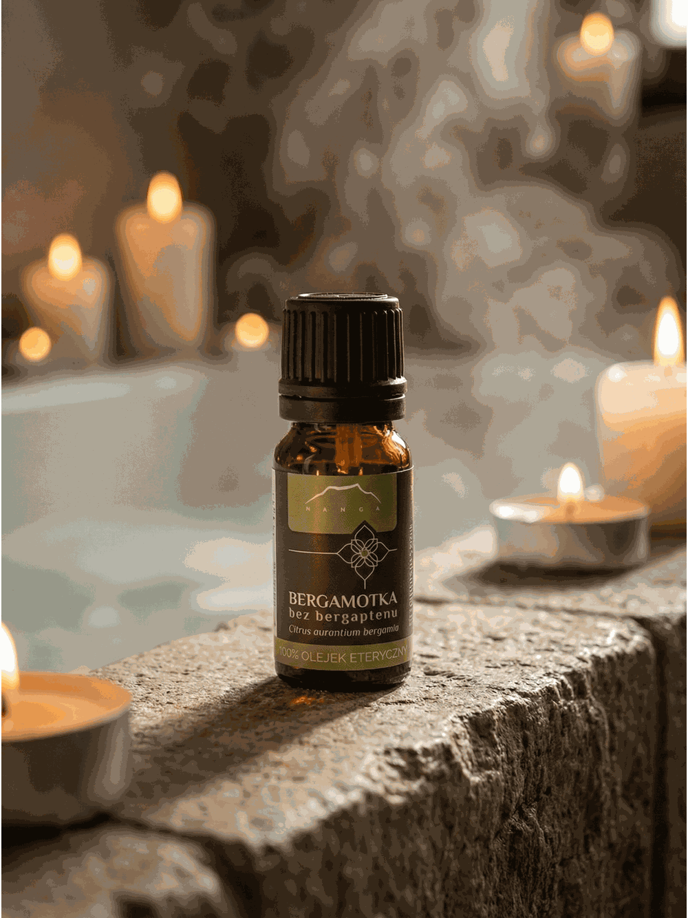 Olejek bergamotkowy bez bergaptenu 100% eteryczny Nanga