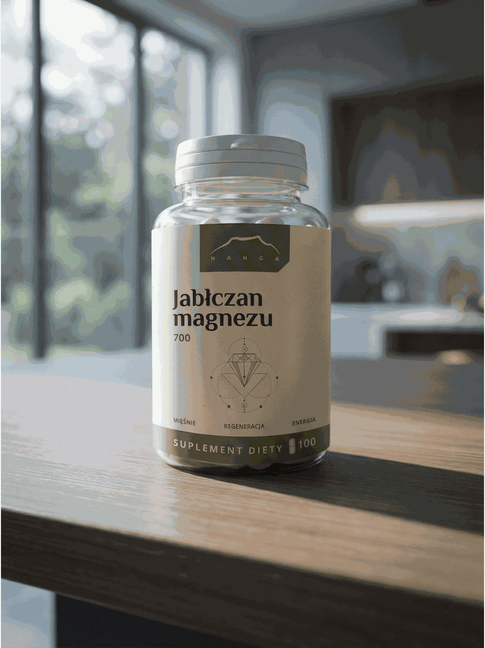 Jabłczan magnezu 100 kapsułek x 700mg