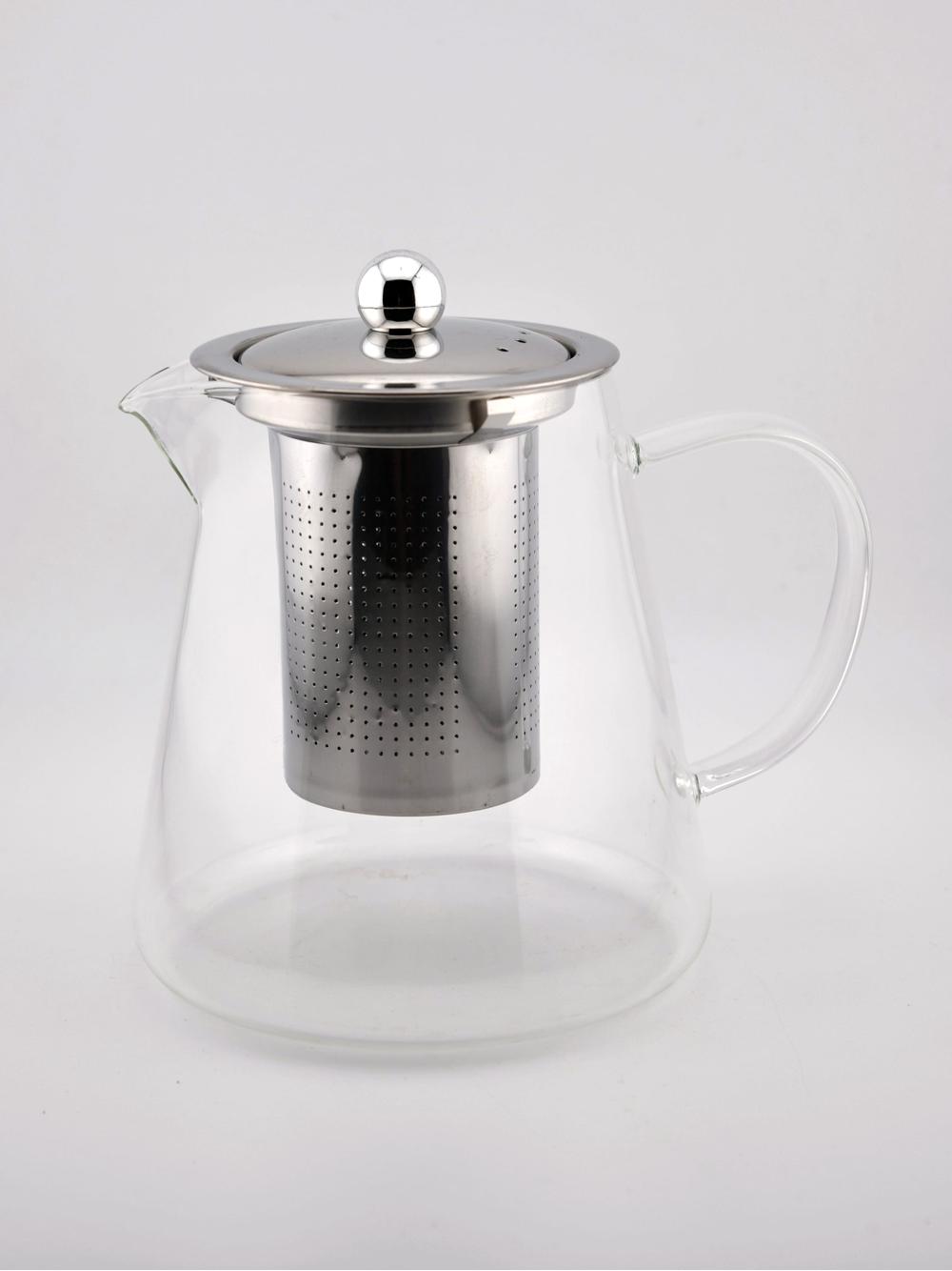 Czajnik szklany z metalowym zaparzaczem 750 ml 889-0406