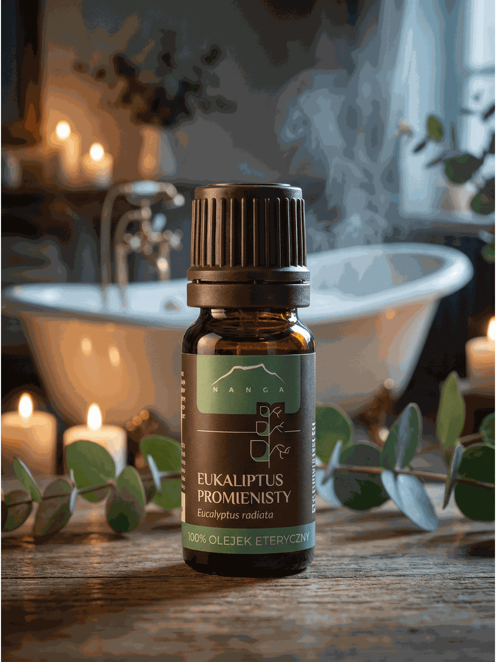 Olejek z eukaliptusa promienistego 100% eteryczny Nanga