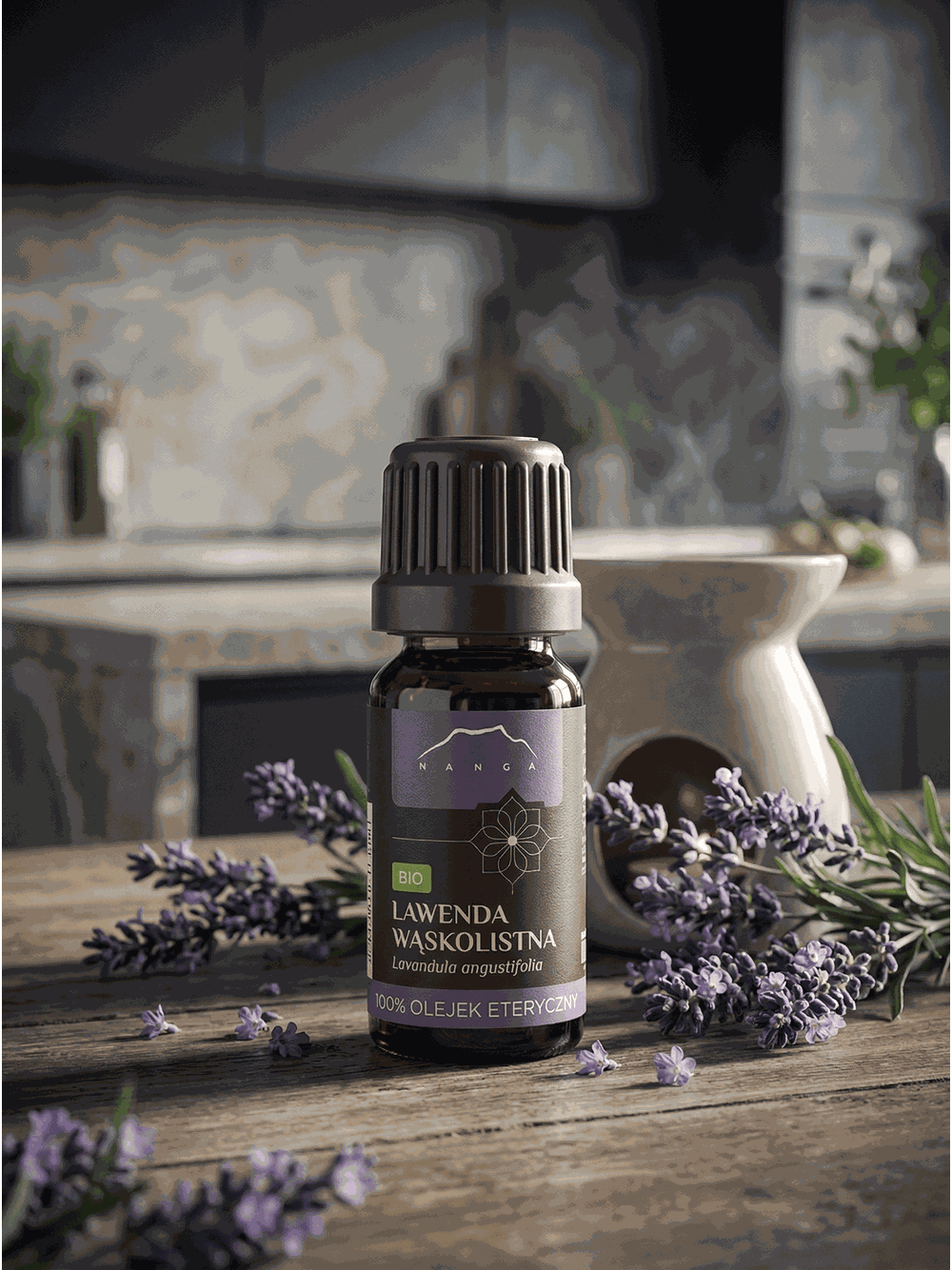 Olejek z lawendy wąskolistnej BIO 100% eteryczny Nanga